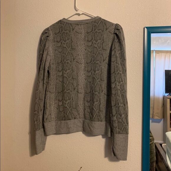 Veronica M XS Grey Snake Print Long Sleeve - Picture 4 of 4